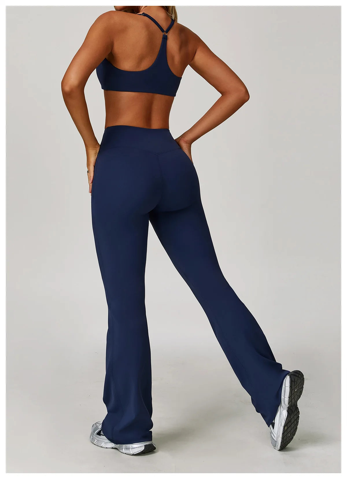 A&A Flexi Halter Padded Sports Bra & Flared Leggings Set