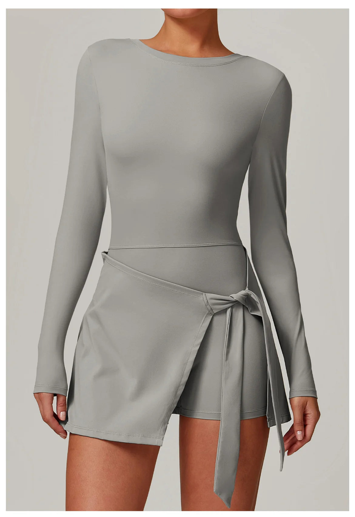 A&A Flexi Long Sleeve Wrap Tennis Skort Dress