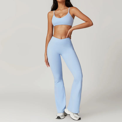 Ensemble soutien-gorge de sport et leggings évasés A&amp;A ProSculpt