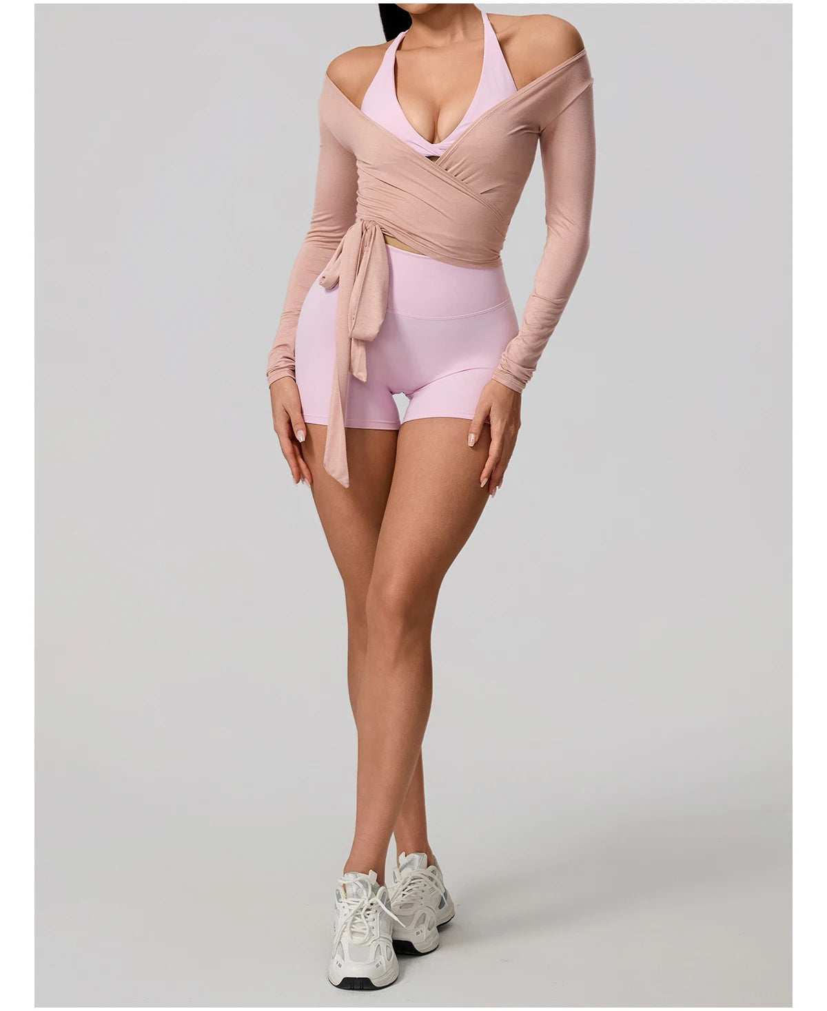 A&A Flexi Long Sleeve Wrap Top