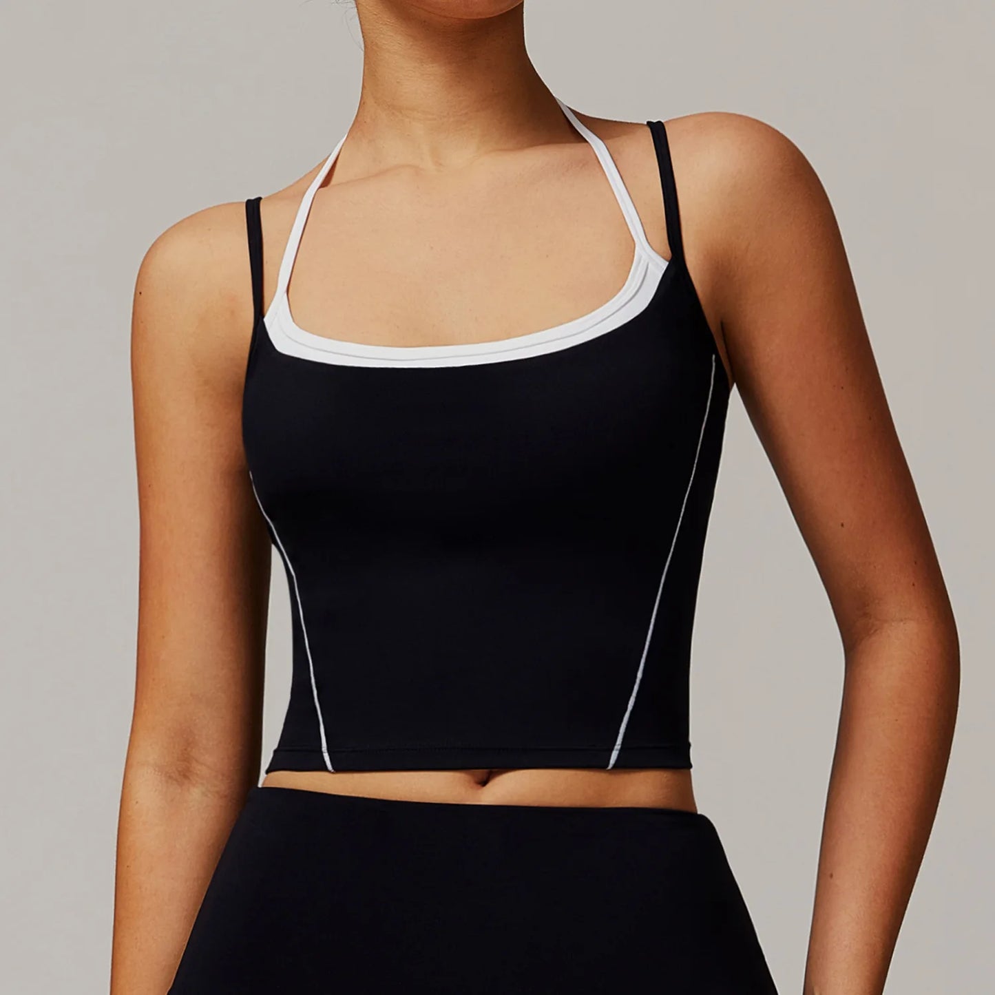 A&A ProSculpt Built In Bra Double Strap Tank Top