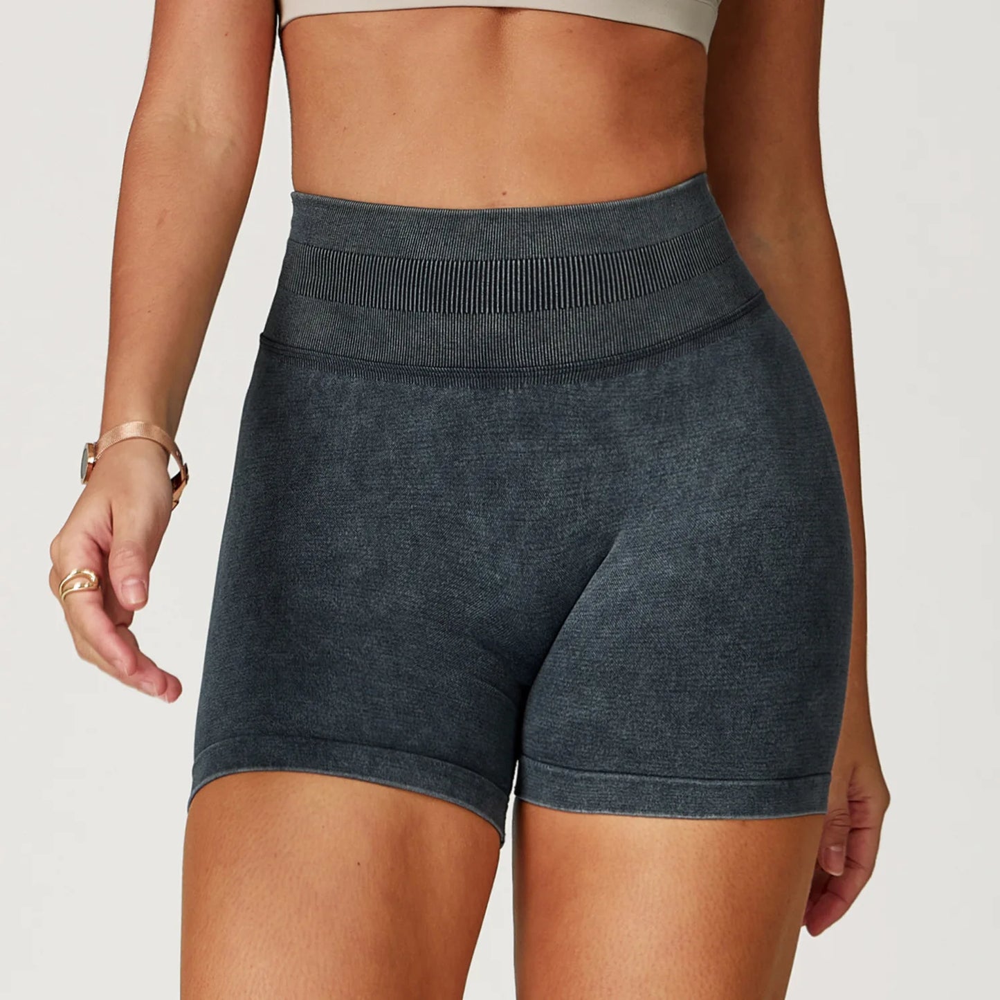 A&A ProSculpt Acid Wash Lift Shorts