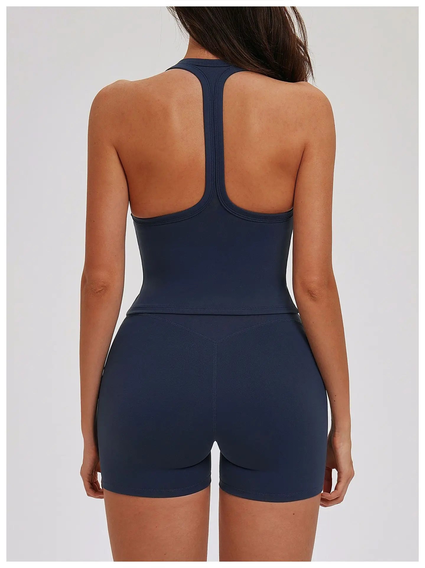 A&A ProBasics Cropped V Neck Racerback Tank Top