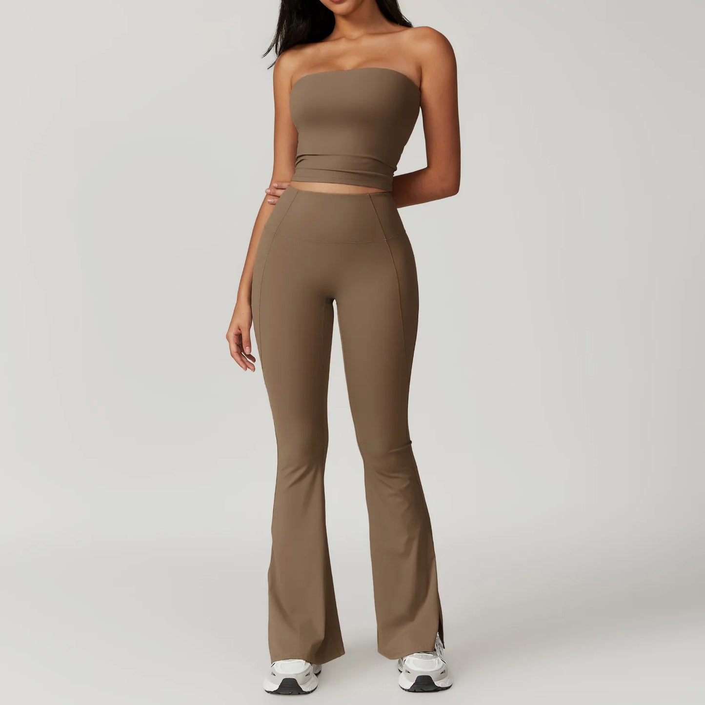 A&A Flexi Bandeau Top & Flare Leggings Set