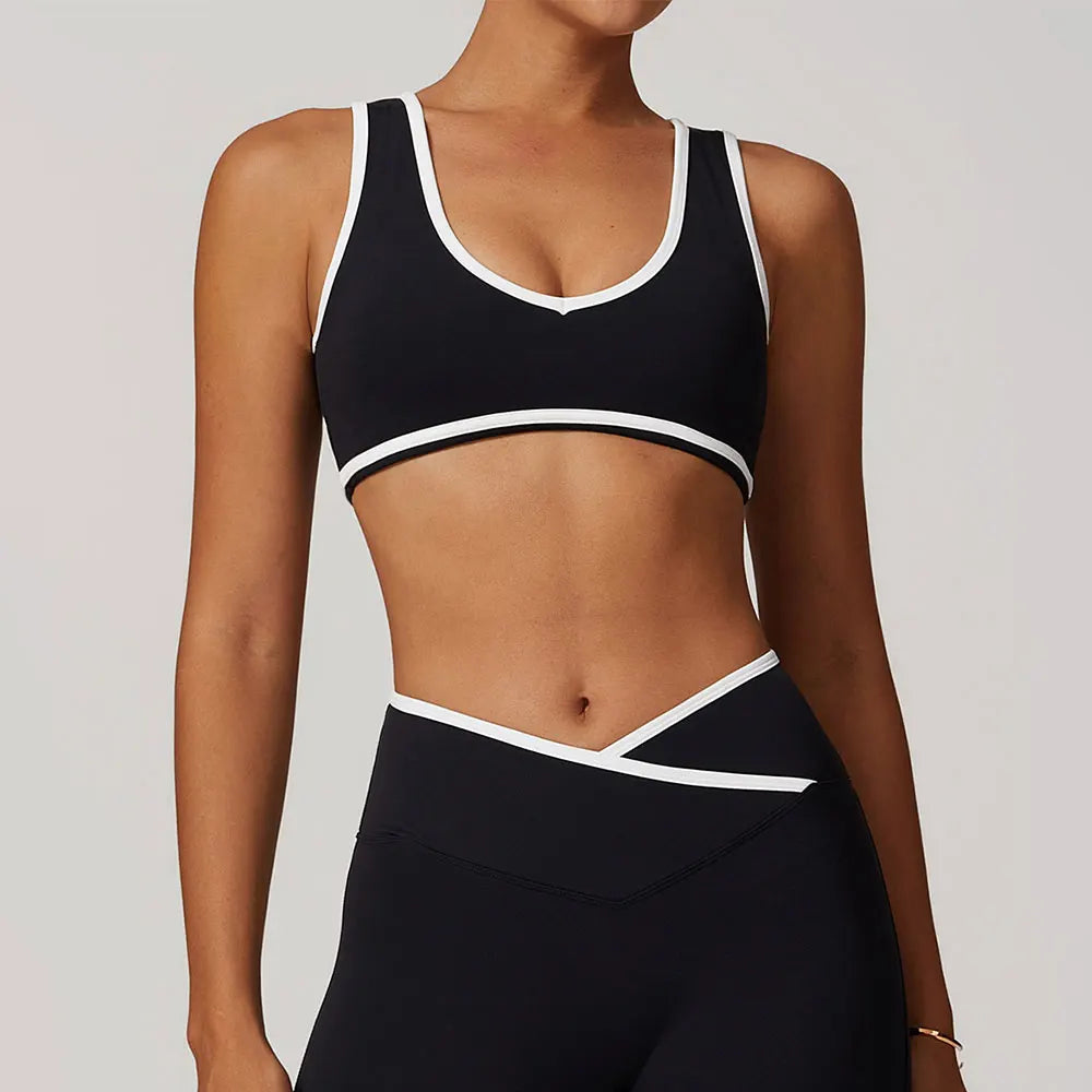 Soutien-gorge de sport à blocs de couleurs A&amp;A ProSculpt