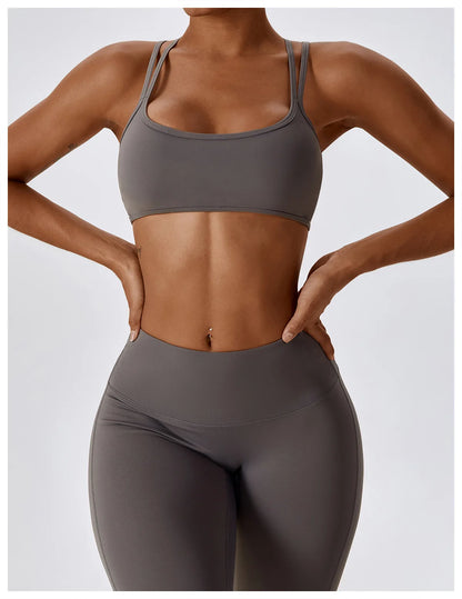 A&A Flexi Scrunch Leggings & Cross Back Sports Bra Set