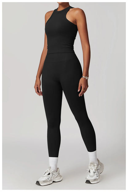 A&A ProSculpt Racer Top & Scrunch Leggings Set