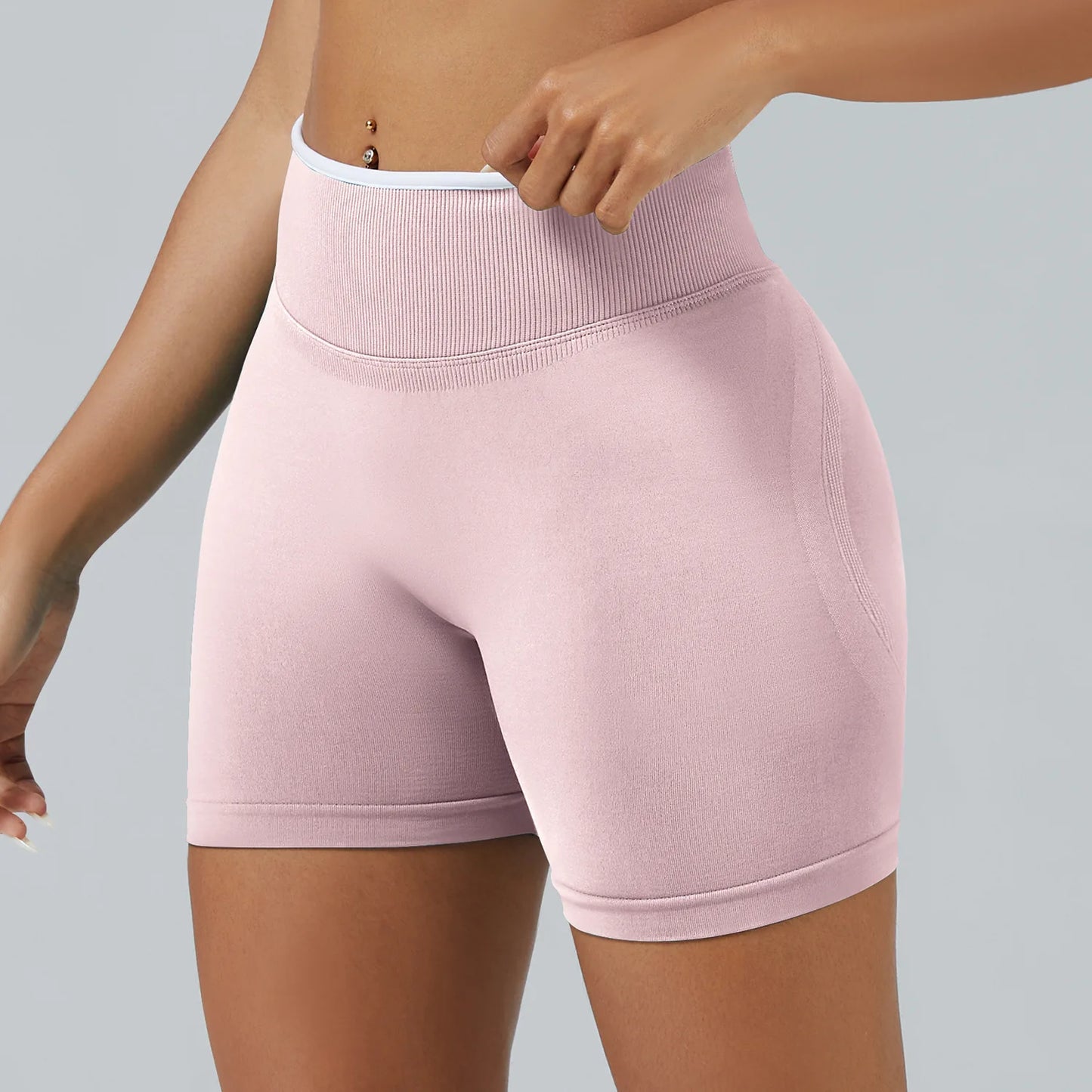 A&A ProSculpt Contrast Waistband Lift Shorts