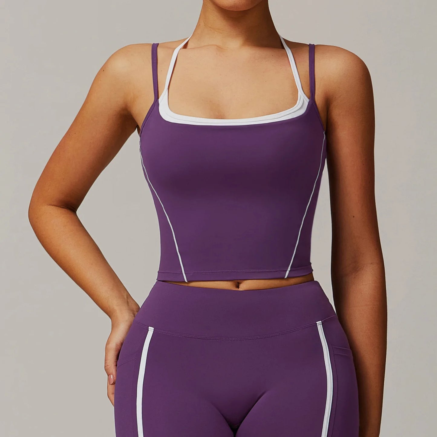 A&A ProSculpt Built In Bra Double Strap Tank Top