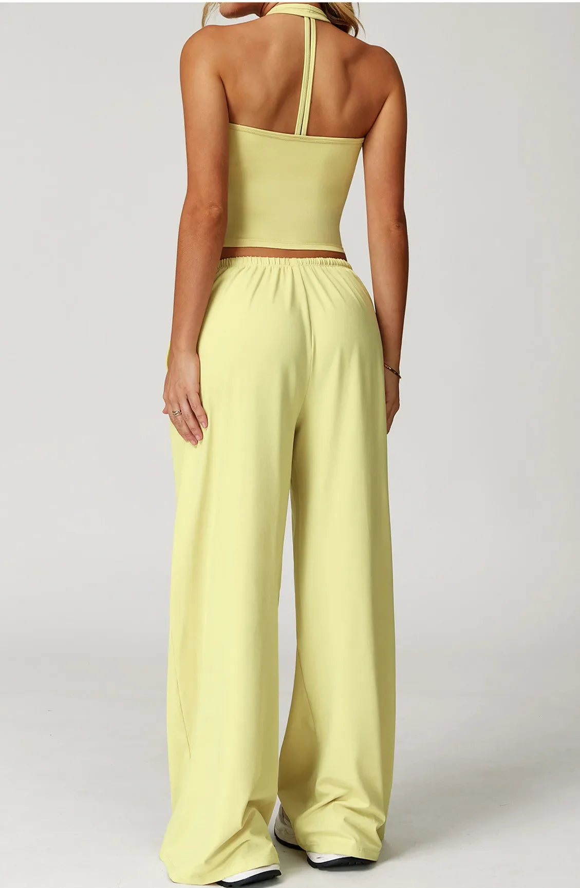A&A Flexi Halter Top & Drawstring Trousers Set