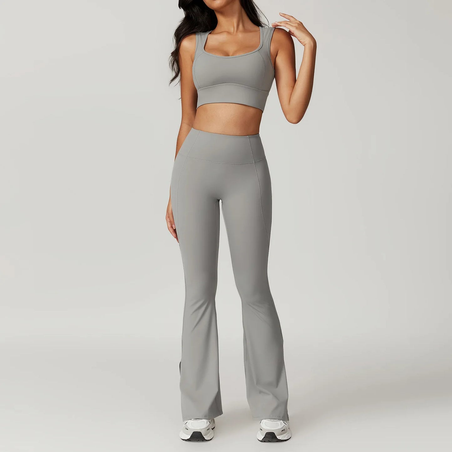 A&A Flexi Crop Top & Flare Leggings Set