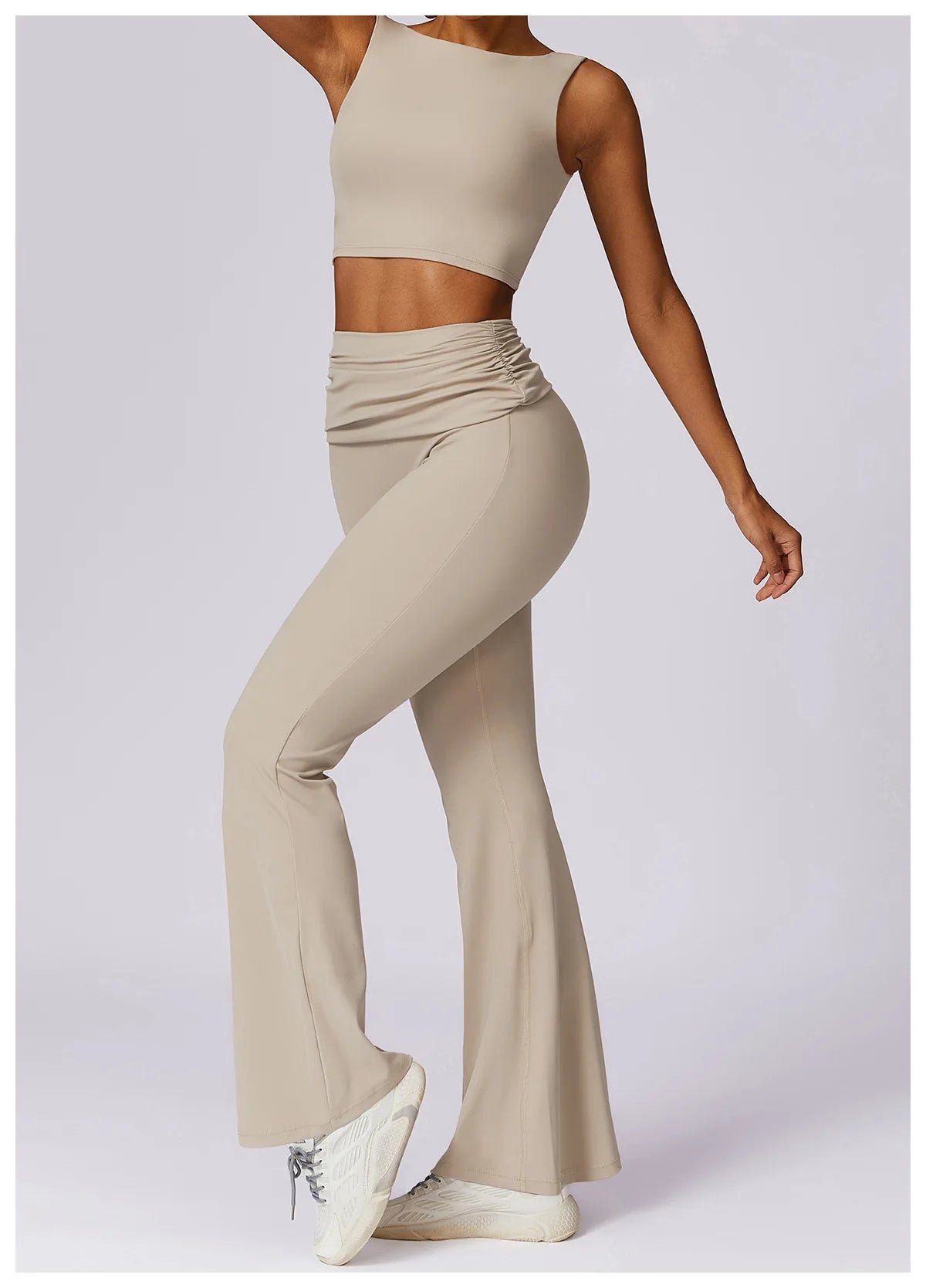 A&A Flexi Flare Fold Over Leggings & Racer Top Set