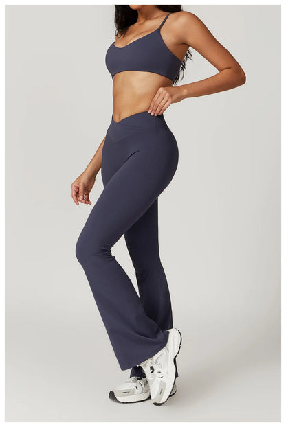 Ensemble soutien-gorge de sport et leggings évasés A&amp;A ProSculpt