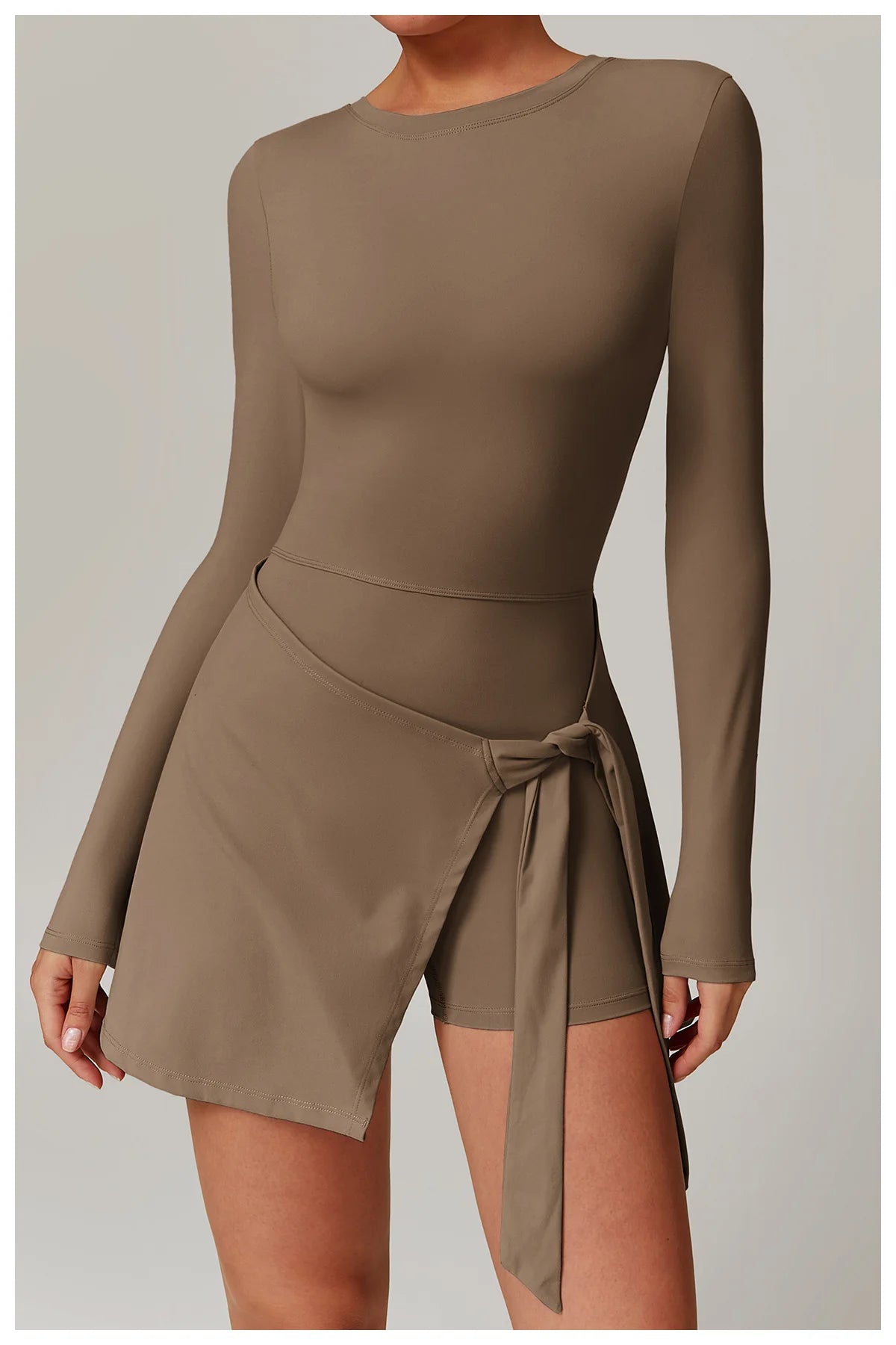 A&A Flexi Long Sleeve Wrap Tennis Skort Dress