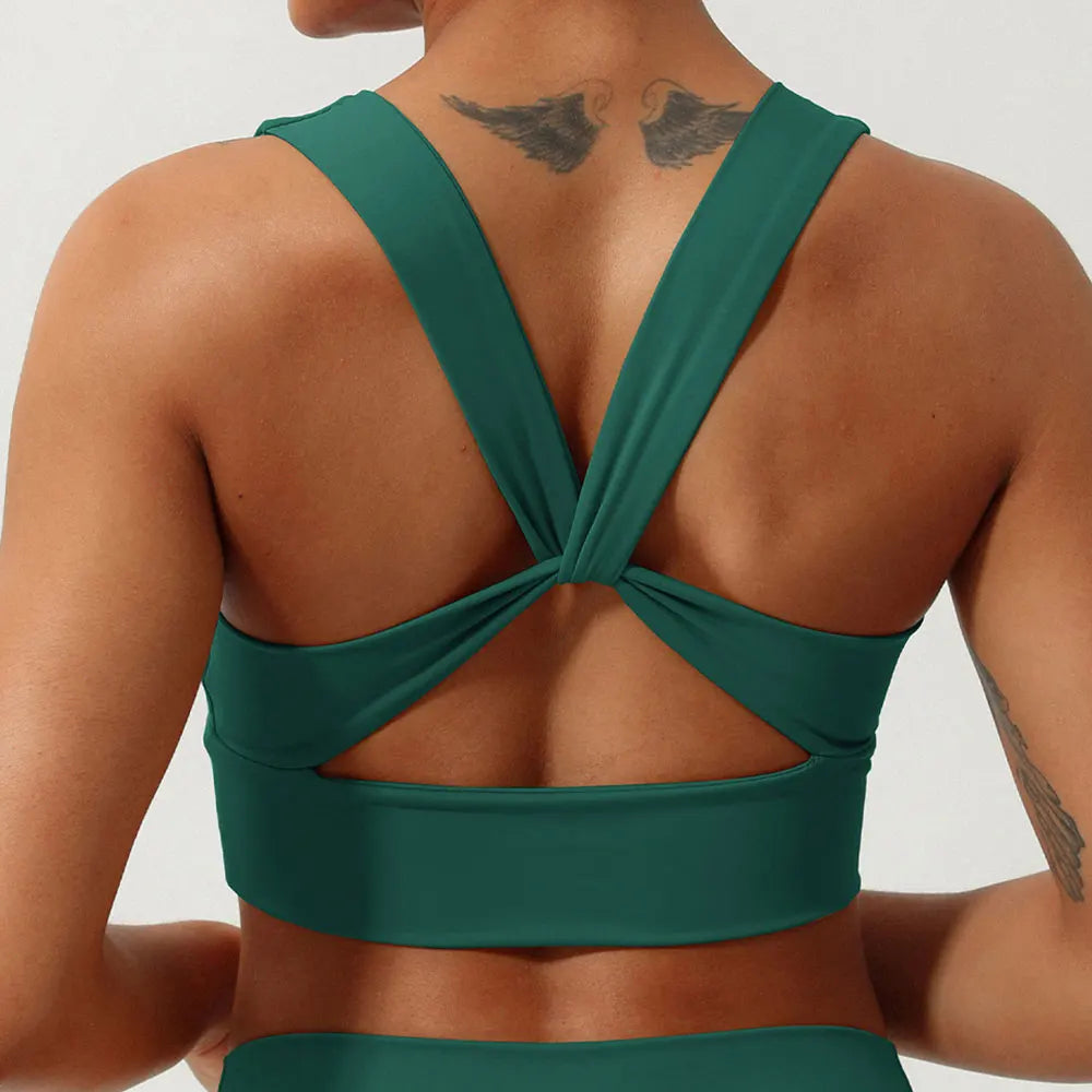 A&A Flexi Ruched Front Padded Sports Bra