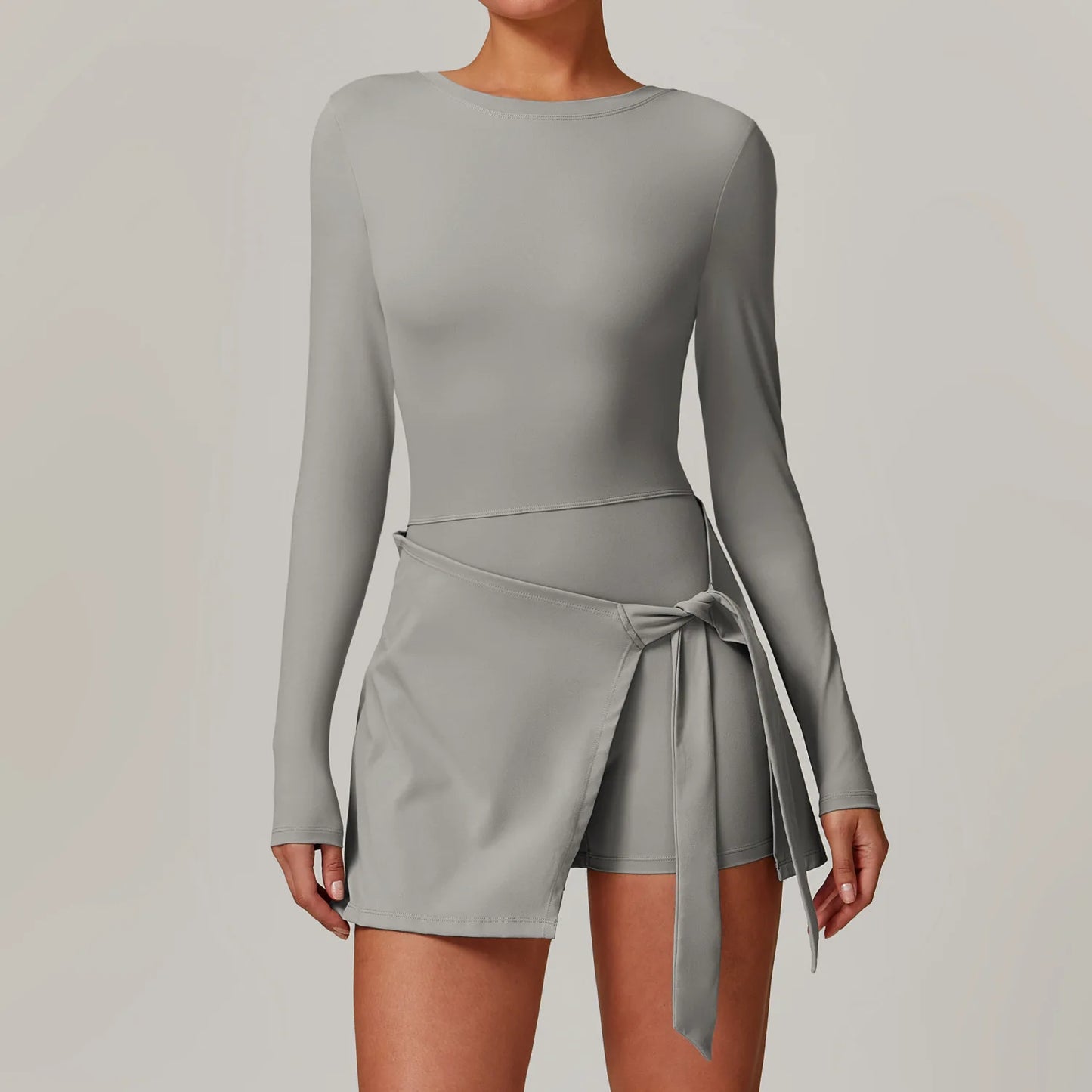 A&A Flexi Long Sleeve Wrap Tennis Skort Dress