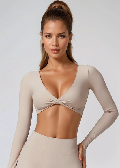 A&A ProSculpt Twist Long Sleeve Top