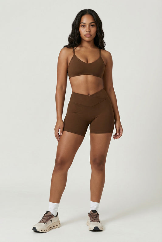 A&A ProSculpt Sports Bra & V Scrunch Shorts Set