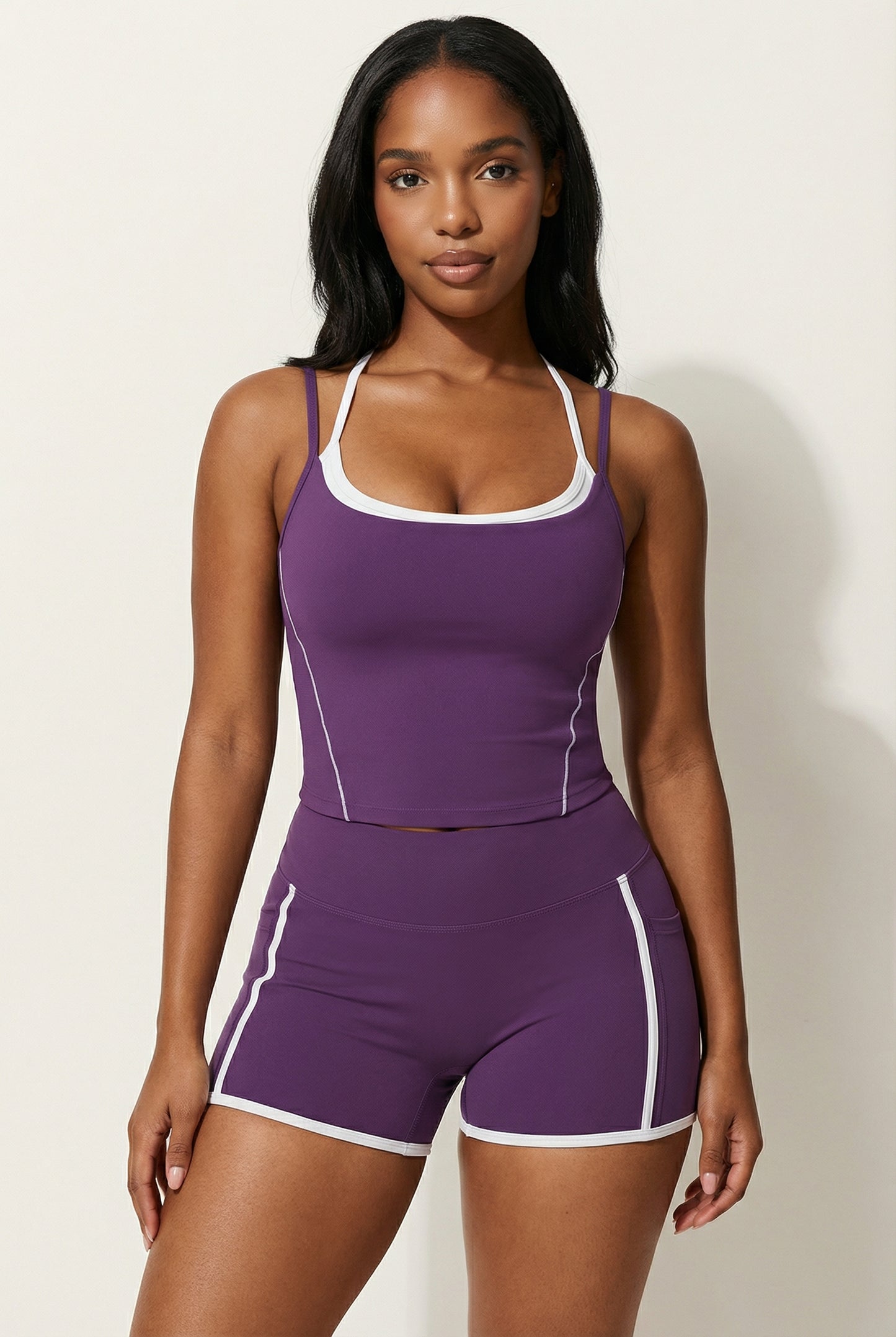 A&A ProSculpt Built In Bra Double Strap Tank Top