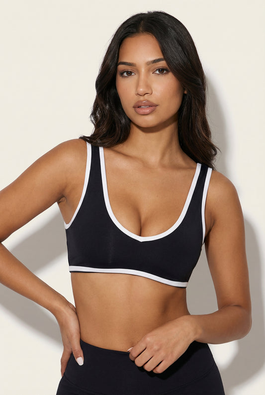 A&A Flexi Color Block Padded Sports Bra