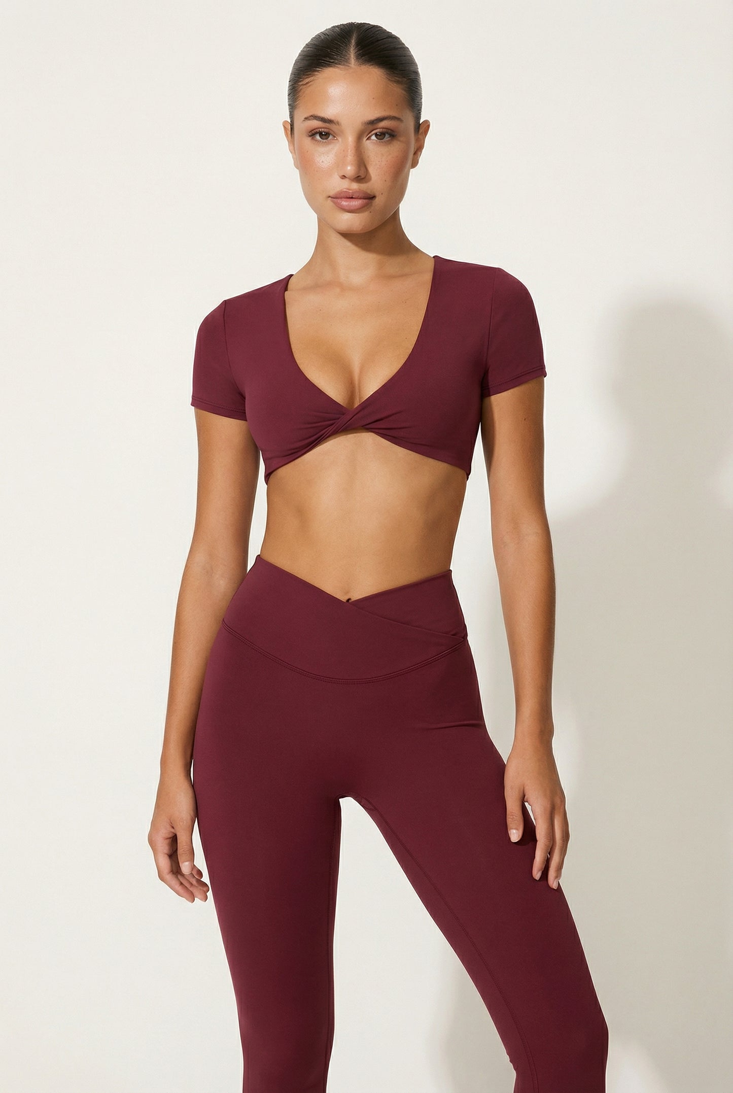 A&A Flexi Twist Front Short Sleeve Top