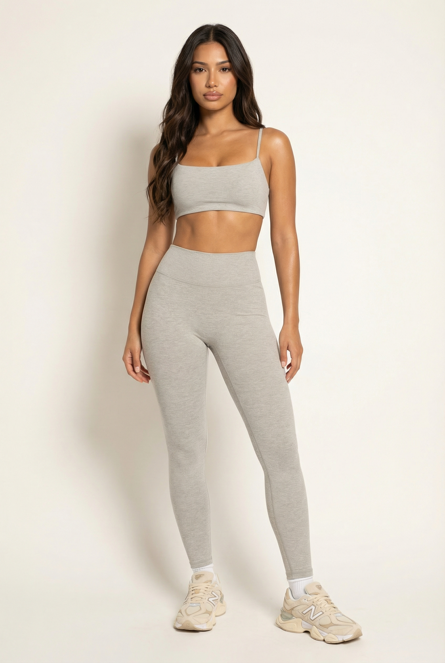 A&A Flexi Heathered Sports Bra & Leggings Set