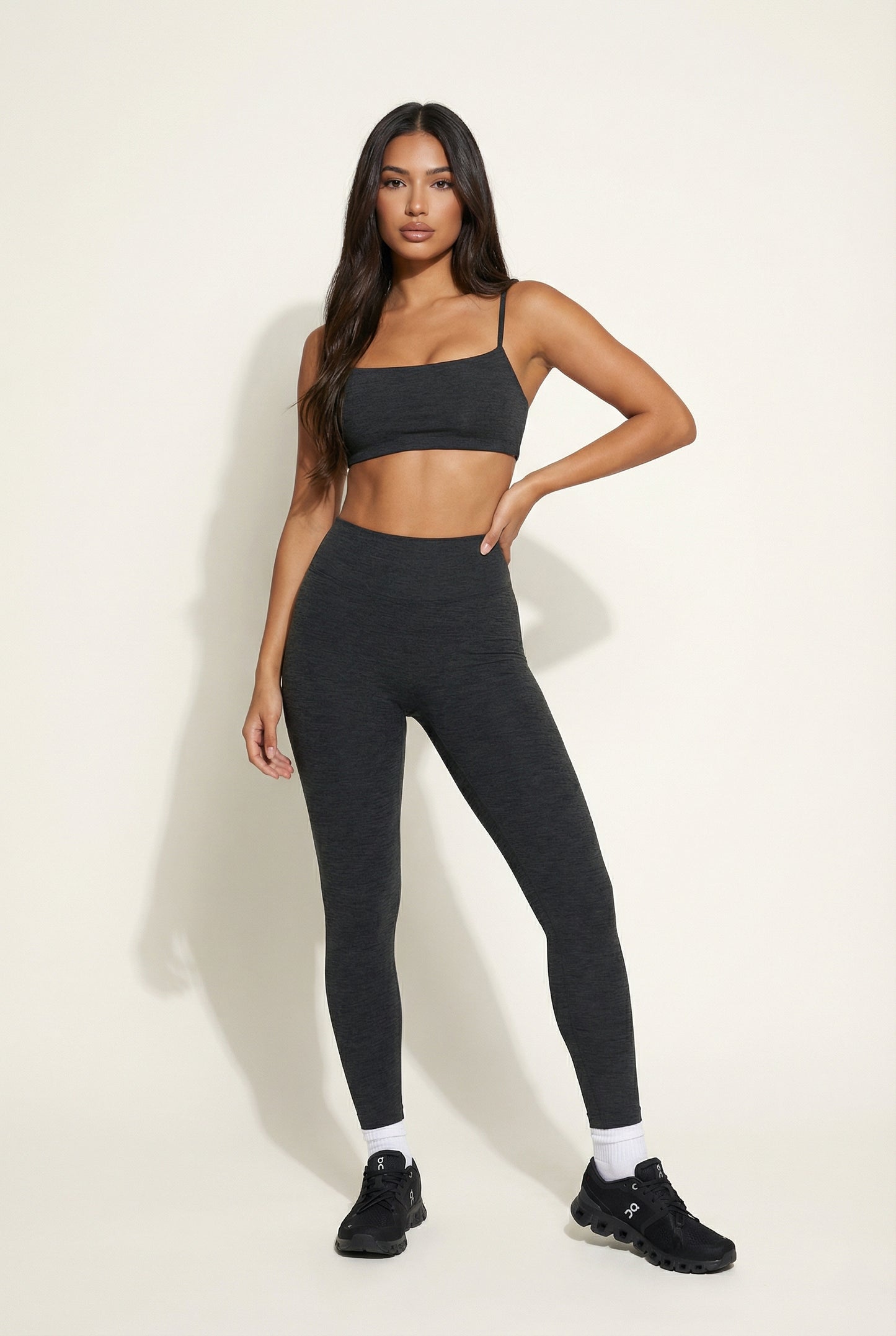 A&A Flexi Heathered Sports Bra & Leggings Set