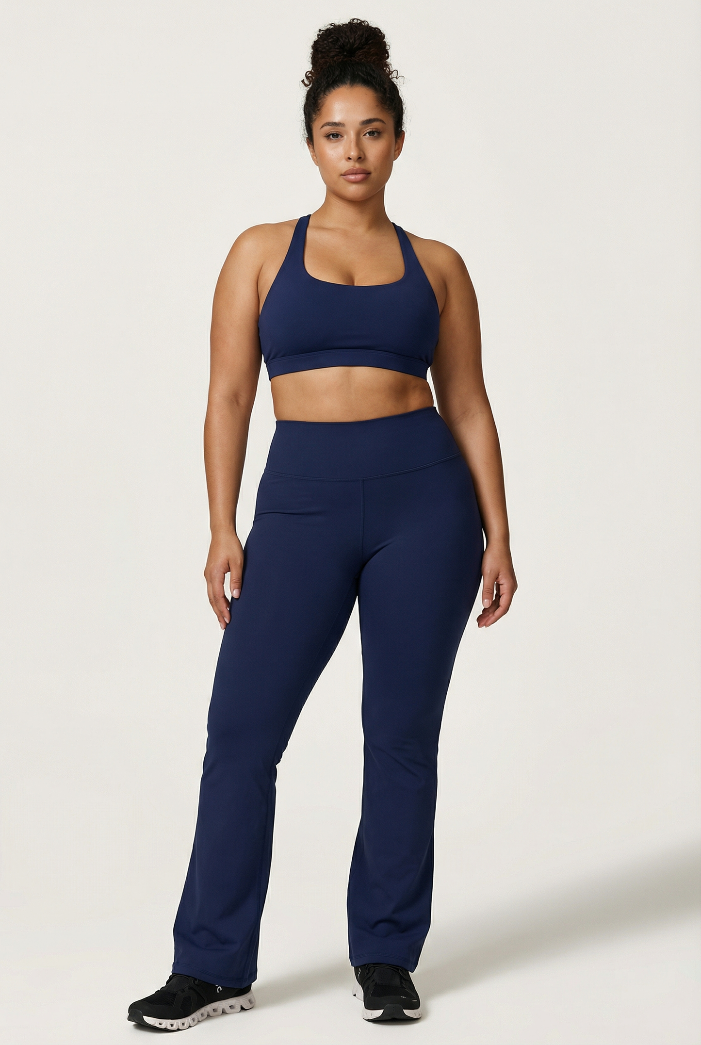 A&A Flexi Halter Padded Sports Bra & Flared Leggings Set