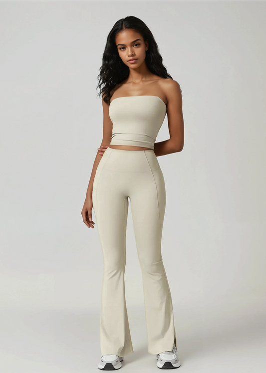 A&A Flexi Bandeau Top & Flare Leggings Set