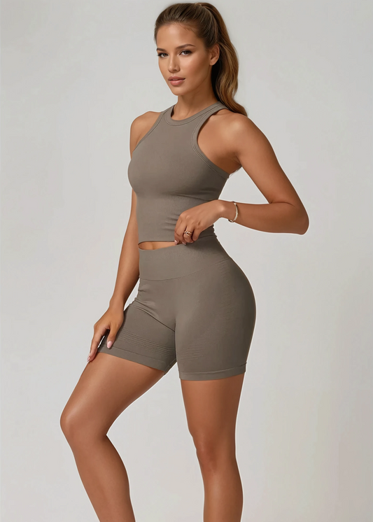 Ensemble haut de course et short Scrunch A&amp;A ProSculpt